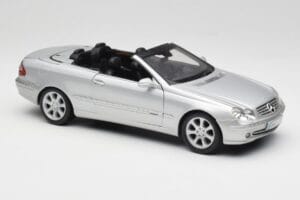 Mercedes CLK 500 Kabriolet Elegance A209 Srebrna Kyosho 1:18 B66962172 Kovina – slika 6 od 8