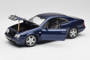 Mercedes CLK 55 AMG C209 Modra Metalik Anson 1:18 30343 Kovina – slika 2 od 8