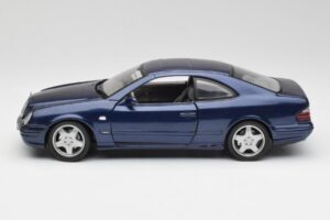 Mercedes CLK 55 AMG C209 Modra Metalik Anson 1:18 30343 Kovina – slika 4 od 8