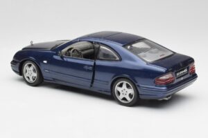 Mercedes CLK 55 AMG C209 Modra Metalik Anson 1:18 30343 Kovina – slika 7 od 8