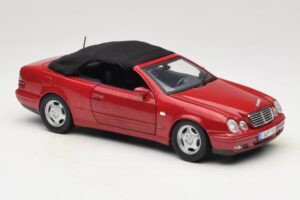 Mercedes CLK A208 Kabriolet Rdeča Anson 1:18 30338 Kovina – slika 6 od 8