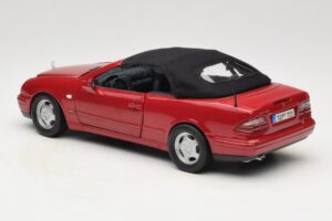 Mercedes CLK A208 Kabriolet Rdeča Anson 1:18 30338 Kovina – slika 7 od 8