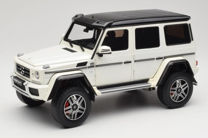 Mercedes G 63 AMG 4x4 Squared Polar White Almost Real 1:18 820203 Kovina