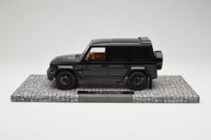 Mercedes Brabus 850 6.0 Widestar G63 W463 Obsidian Black Metallic Minichamps 1:18 107032400 Kovina – slika 3 od 6