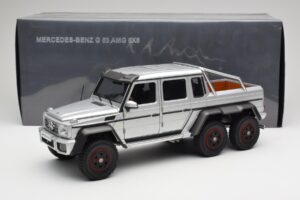 Mercedes AMG G63 W463 6x6 Iridium Srebrna AUTOart 1:18 76301 Kompozit – slika 8 od 8