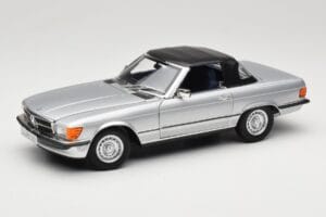 Mercedes R107 380 SL Srebrna Norev 1:18 183725 Kovina