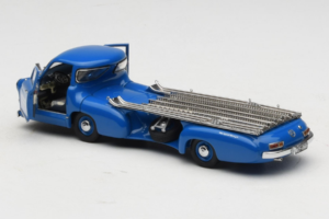 Mercedes Renntransporter Blue Wonder CMC 1:43 M-036K Kovina – slika 5 od 8