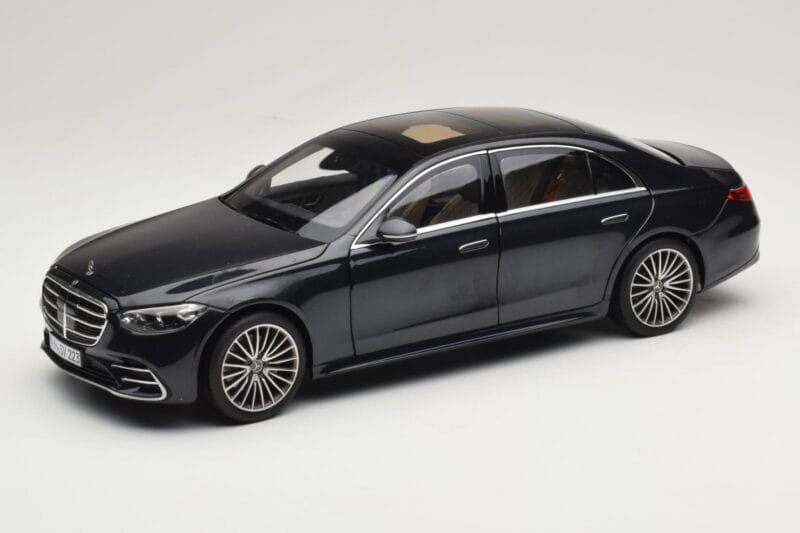 Mercedes S-Class W223 AMG Line Anthracite Blue Norev 1:18 183800 Kovina