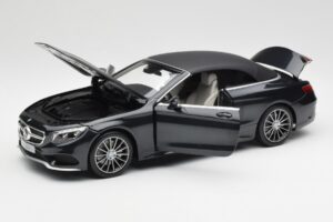 Mercedes S-Class Kabriolet A217 Magnetite Črn Metalik Norev 1:18 B66960354 Kovina – slika 2 od 8