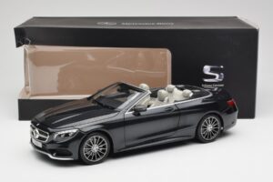 Mercedes S-Class Kabriolet A217 Magnetite Črn Metalik Norev 1:18 B66960354 Kovina – slika 8 od 8