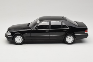 Mercedes S-Class W140 S600 Obsidian Black Metallic Norev 1:18 183045 Kovina – slika 4 od 8