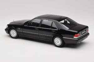 Mercedes S-Class W140 S600 Obsidian Black Metallic Norev 1:18 183045 Kovina – slika 7 od 8