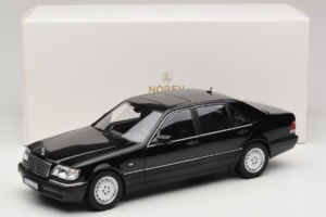 Mercedes S-Class W140 S600 Obsidian Black Metallic Norev 1:18 183045 Kovina – slika 8 od 8
