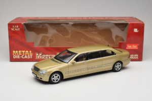 Mercedes S-Class W220 Pullman Gold Metallic Sun Star 1:18 4113 Kovina – slika 8 od 8
