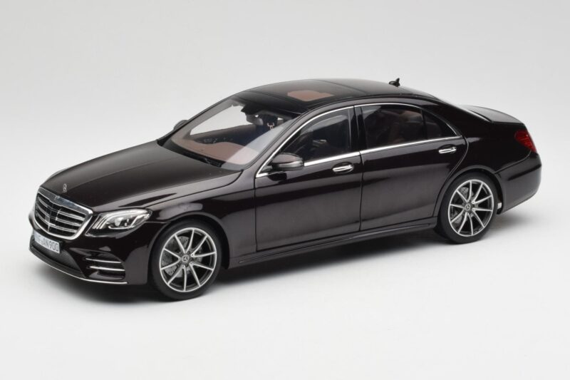 Mercedes S-Class W222 AMG Line Ruby Črn Metallic Norev 1:18 183483 Kovina