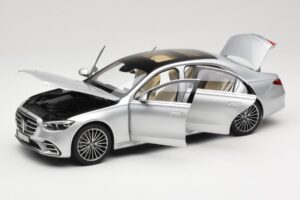 Mercedes S-Class W223 AMG Line Brilliant Silver Norev 1:18 183805 Kovina – slika 2 od 8