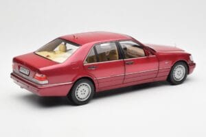 Mercedes S500 W140 Rdeč Metallic Norev 1:18 183579 Kovina – slika 3 od 8
