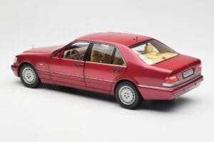 Mercedes S500 W140 Rdeč Metallic Norev 1:18 183579 Kovina – slika 7 od 8