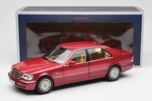 Mercedes S500 W140 Rdeč Metallic Norev 1:18 183579 Kovina – slika 8 od 8