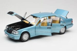 Mercedes S500 W140 Turkizna Metallic Norev 1:18 183561 Kovina – slika 2 od 8