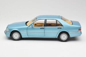 Mercedes S500 W140 Turkizna Metallic Norev 1:18 183561 Kovina – slika 4 od 8