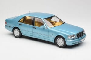 Mercedes S500 W140 Turkizna Metallic Norev 1:18 183561 Kovina – slika 6 od 8