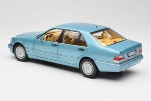 Mercedes S500 W140 Turkizna Metallic Norev 1:18 183561 Kovina – slika 7 od 8