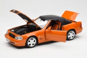 Mercedes SL 500 R129 Oranžen Metallic Norev 1:18 183752 Kovina – slika 2 od 8