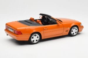 Mercedes SL 500 R129 Oranžen Metallic Norev 1:18 183752 Kovina – slika 3 od 8