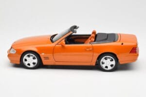 Mercedes SL 500 R129 Oranžen Metallic Norev 1:18 183752 Kovina – slika 4 od 8