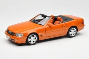 Mercedes SL 500 R129 Oranžen Metallic Norev 1:18 183752 Kovina