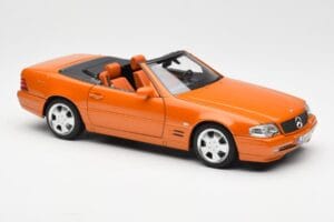 Mercedes SL 500 R129 Oranžen Metallic Norev 1:18 183752 Kovina – slika 6 od 8