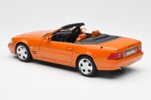 Mercedes SL 500 R129 Oranžen Metallic Norev 1:18 183752 Kovina – slika 7 od 8