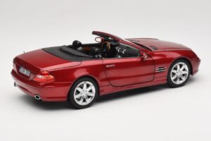 Mercedes SL 500 R230 Red Metallic Omejena Izdaja Norev 1:18 183841 Kovina – slika 3 od 8