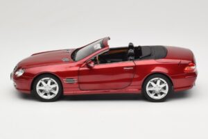 Mercedes SL 500 R230 Red Metallic Omejena Izdaja Norev 1:18 183841 Kovina – slika 4 od 8