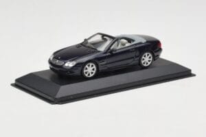Mercedes SL500 R129 Dark Blue Metallic Minichamps 1:43 SL001 Kovina – slika 2 od 4