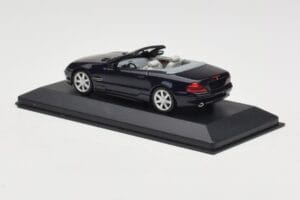 Mercedes SL500 R129 Dark Blue Metallic Minichamps 1:43 SL001 Kovina – slika 3 od 4