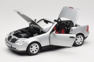 Mercedes SLK R170 Brilliant Silver Norev 1:18 183020 Kovina – slika 2 od 9