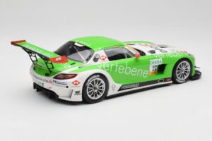 Mercedes AMG SLS C197 GT3 MS Racing #22 V. Sigacev / C. Stoll ADAC GT Masters 2011 Minichamps 1:18 151113102 Kovina – slika 2 od 6