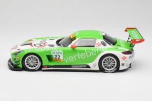 Mercedes AMG SLS C197 GT3 MS Racing #22 V. Sigacev / C. Stoll ADAC GT Masters 2011 Minichamps 1:18 151113102 Kovina – slika 3 od 6