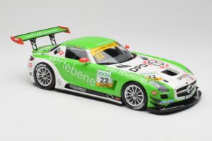 Mercedes AMG SLS C197 GT3 MS Racing #22 V. Sigacev / C. Stoll ADAC GT Masters 2011 Minichamps 1:18 151113102 Kovina – slika 4 od 6