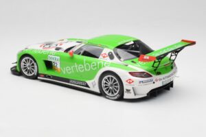 Mercedes AMG SLS C197 GT3 MS Racing #22 V. Sigacev / C. Stoll ADAC GT Masters 2011 Minichamps 1:18 151113102 Kovina – slika 5 od 6