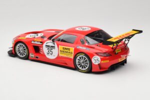 Mercedes SLS AMG GT3 #35 T. Heyer / T. Jager 24 Hours of Spa 2011 Minichamps 1:18 B66960196 Kovina – slika 5 od 6