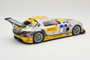 Mercedes SLS AMG GT3 #21 Rowe Racing M. Hartung / N. Heyer ADAC 24 Hours Nurburgring 2013 Minichamps 1:18 151133121 Kovina – slika 2 od 6