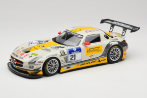 Mercedes SLS AMG GT3 #21 Rowe Racing M. Hartung / N. Heyer ADAC 24 Hours Nurburgring 2013 Minichamps 1:18 151133121 Kovina