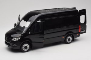 Mercedes Sprinter Črn Norev 1:18 183041 Kovina – slika 2 od 8