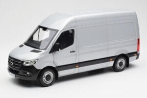 Mercedes Sprinter W907 Srebrna Norev 1:18 183424 Kovina