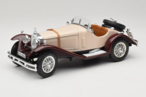 Mercedes SSK Bež & Temno Rdeč Bburago 1:18 3009-M4 Kovina