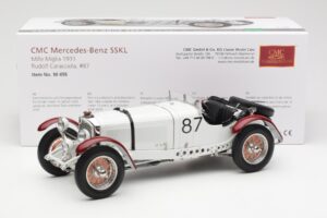 Mercedes SSKL R. Caracciola / W. Sebastian Mille Miglia Winner 1931 CMC 1:18 M-055 Kovina – slika 6 od 6