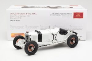 Mercedes SSKL #12 O. Merz German GP 1931 CMC 1:18 M-189 Kovina – slika 6 od 6